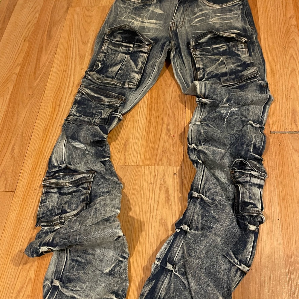 Lavish Blue Skinny Distressed Jeans